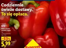 Lidl Polska papryka czerwona, luzem oferta