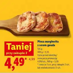 Lidl Pinsa margherita z serem gouda oferta