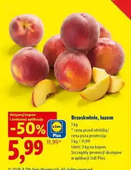 Lidl Brzoskwinie, luzem oferta