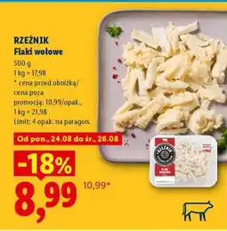 Lidl RZEŹNIK Flaki wołowe oferta