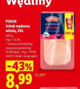 Lidl Pikok Schab wędzony wiśnia, XXL oferta