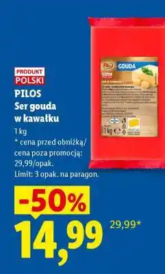 Lidl PILOS Ser gouda w kawałku oferta