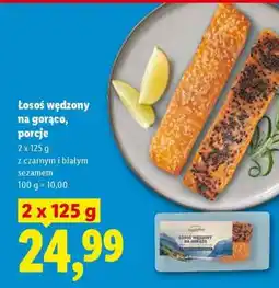 Lidl Łosoś wędzony na gorąco, porcje oferta