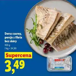 Lidl Dorsz czarny, porcje z fileta bez skóry oferta