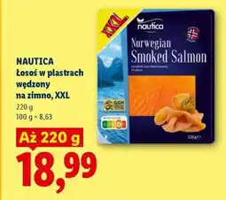 Lidl Nautica Łosoś w plastrach wędzony na zimno, XXL oferta