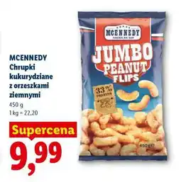Lidl McEnnedy Chrupki kukurydziane z orzeszkami ziemnymi oferta