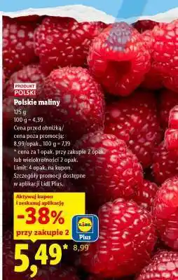 Lidl Polskie maliny oferta