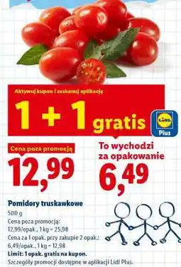 Lidl Pomidory truskawkowe oferta