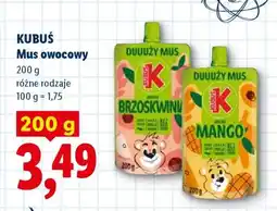 Lidl KUBUŚ Mus owocowy oferta