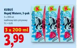Lidl KUBUŚ Napój Waterrr, 3-pak oferta