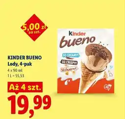Lidl KINDER BUENO Lody, 4-pak oferta