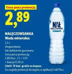 Lidl NAŁĘCZOWIANKA Woda mineralna oferta