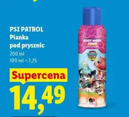 Lidl PSI PATROL Pianka pod prysznic oferta