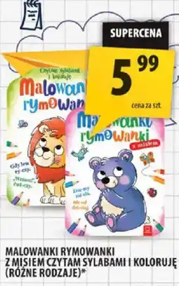 Arhelan Malowanki Rymowanki z Miśmem Czytam Sylabami i Koloruję oferta