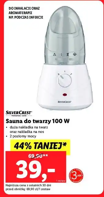 Lidl Sauna do twarzy 1 SZT oferta