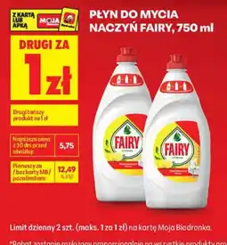 Biedronka Płyn do mycia naczyń Fairy oferta