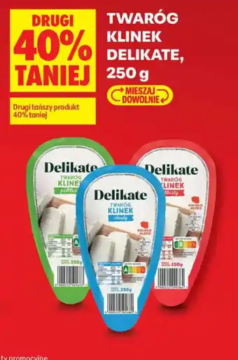 Biedronka Twaróg Klinek Delikate oferta