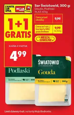 Biedronka Ser Światowid Gouda oferta