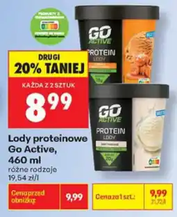 Biedronka Lody proteinowe Go Active oferta