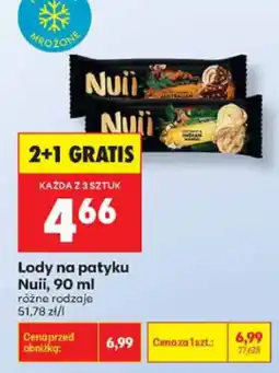Biedronka Lody na patyku Nuii oferta