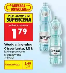 Biedronka Woda mineralna Cisowianka oferta