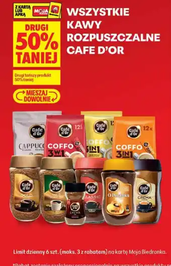 Biedronka Kawy rozpuszczalne Cafe d'Or oferta