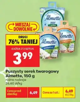 Biedronka Puszysty serek twarogowy Almette oferta