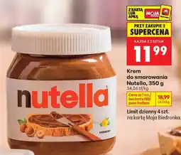 Biedronka Krem do smarowania Nutella oferta
