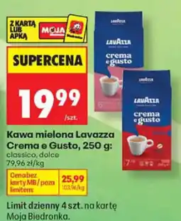 Biedronka Kawa mielona Lavazza Crema e Gusto oferta