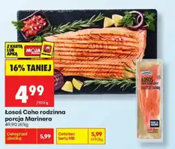 Biedronka Łosoś Coho rodzinna porcja Marinero oferta