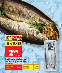 Biedronka Świeży pstrąg tęczowy patroszony Marinero oferta