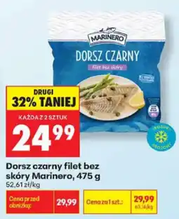 Biedronka Dorsz czarny filet bez skóry Marinero oferta