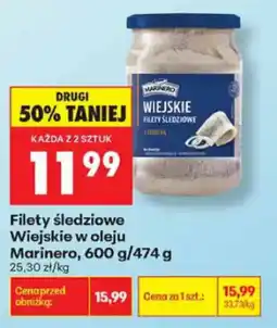 Biedronka Filety śledziowe Wiejskie w oleju Marinero oferta