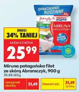 Biedronka Miruna patagońska filet ze skórą Abramczyk oferta