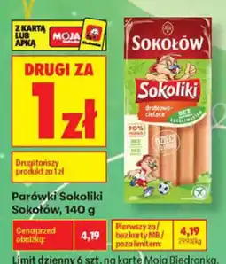 Biedronka Parówki Sokoliki Sokolów oferta