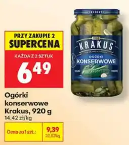 Biedronka Ogórki konserwowe Krakus oferta