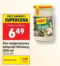 Biedronka Sos majonezowy tatarski Winiary oferta