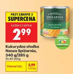 Biedronka Kukurydza słodka Nasza Spiżarnia oferta