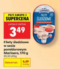 Biedronka Filety śledziowe w sosie pomidorowym Marinero oferta