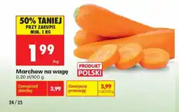 Biedronka Marchew na wagę oferta