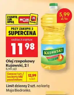 Biedronka Olej rzepakowy Kujański oferta
