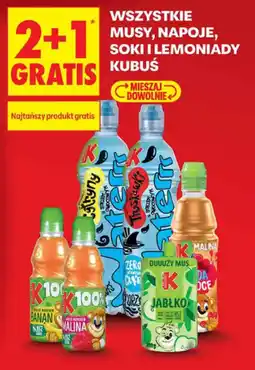 Biedronka Musy, Napoje, Soki i Lemoniady Kubus oferta