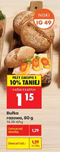 Biedronka Bułka razowa oferta