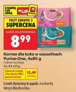 Biedronka Karma dla kota w saszetkach Purina One oferta