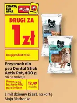 Biedronka Przysmak dla psa Dental Stick Activ Pet oferta