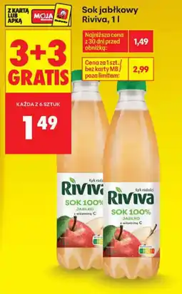 Biedronka Sok jabłkowy Riviva oferta