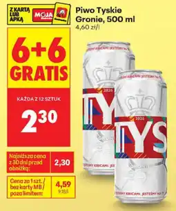 Biedronka Piwo Tyskie Gronie oferta