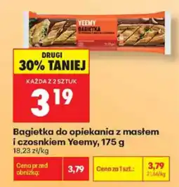 Biedronka Bagietka do opiekania z masłem i czosnkiem Yeemy oferta
