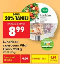Biedronka Lunchbox z gyrosem Vital Fresh oferta