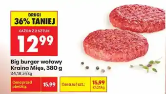 Biedronka Big burger wołowy Kraina Mięs oferta